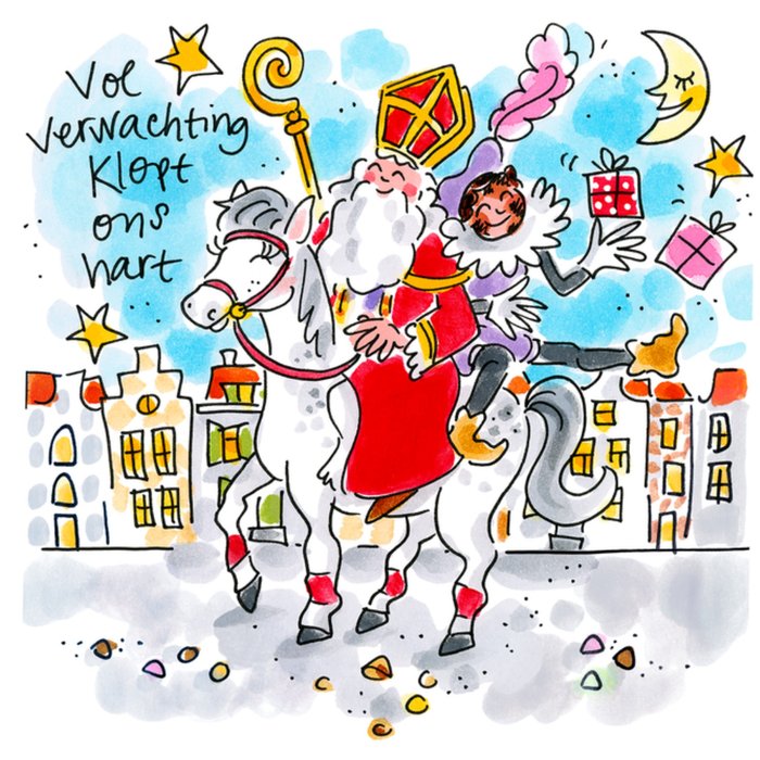 Bezoek van Sinterklaas en Pieterbaas
